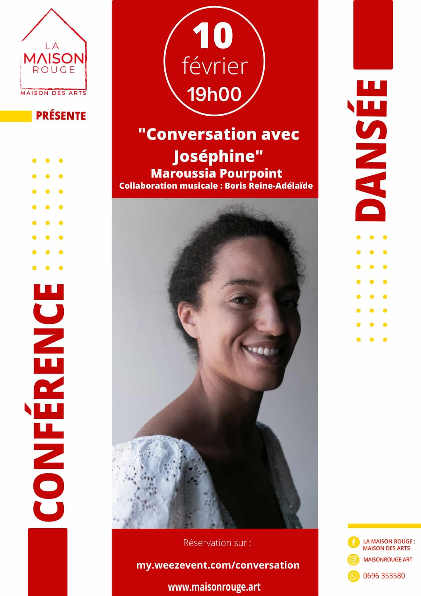 Conférence dansée de Maroussia Pourpoint et Boris Reine Adelaide à la Maison Rouge : Maison des Arts